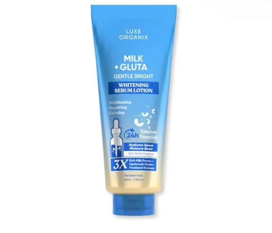 LUXE ORGANIX Milk + Gluta Whitening Serum Lotion 350ml
