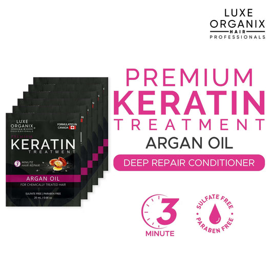 Luxe Organix Keratin Treatment Argan Oil 20ml - 6s packs