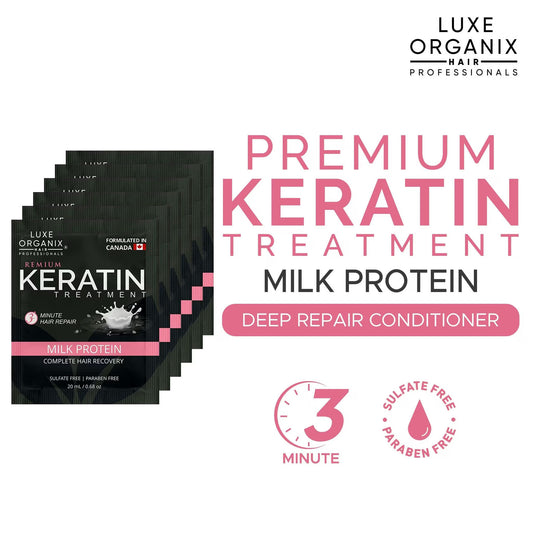 Luxe Organix Premium Keratin Milk Protein 20 mls - 6s packs
