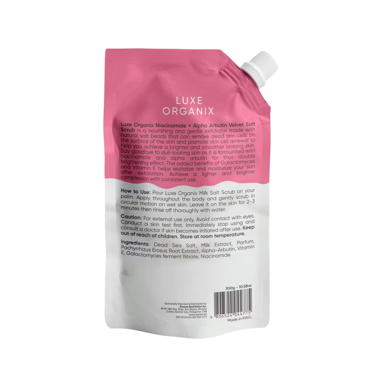 LUXE ORGANIX Alpha Arbutin Spa Salt 300g