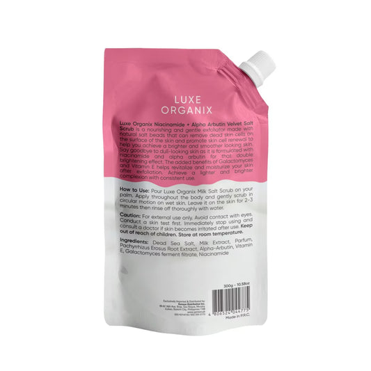 LUXE ORGANIX Alpha Arbutin Spa Salt 300g