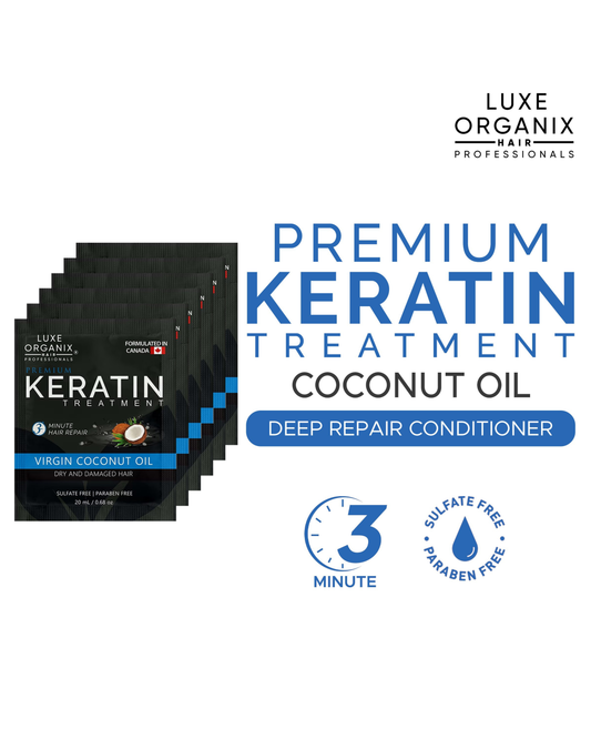 Luxe Organix Keratin Treatment Virgin Coconut Oil 20ml – 6s Pack