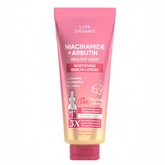 LUXE ORGANIX Niacinamide + Alpha Arbutin Whitening Serum Lotion 350ml
