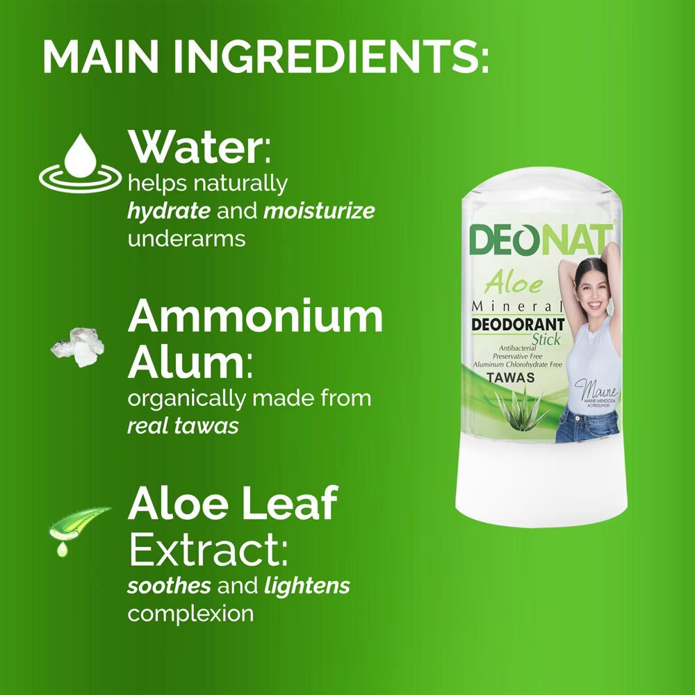 DEO NAT Aloe Mineral Deodorant Stick 60g