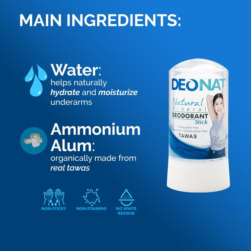 DEO NAT Natural Mineral Deodorant Stick 60g