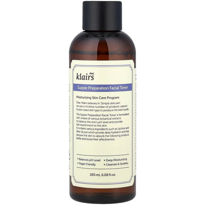 Dear, Klairs Supple Preparation Facial Toner 180ml
